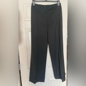 Ann Klein black stretch wool pants in a size 6